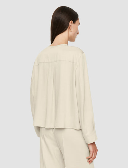 JOSEPH Fashion Women Vega Soft Viscose Tailoring Shirt Quail