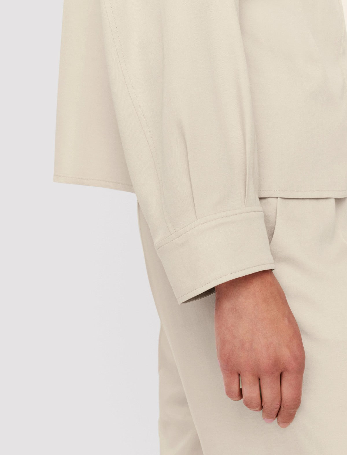 JOSEPH Fashion Women Vega Soft Viscose Tailoring Shirt Quail