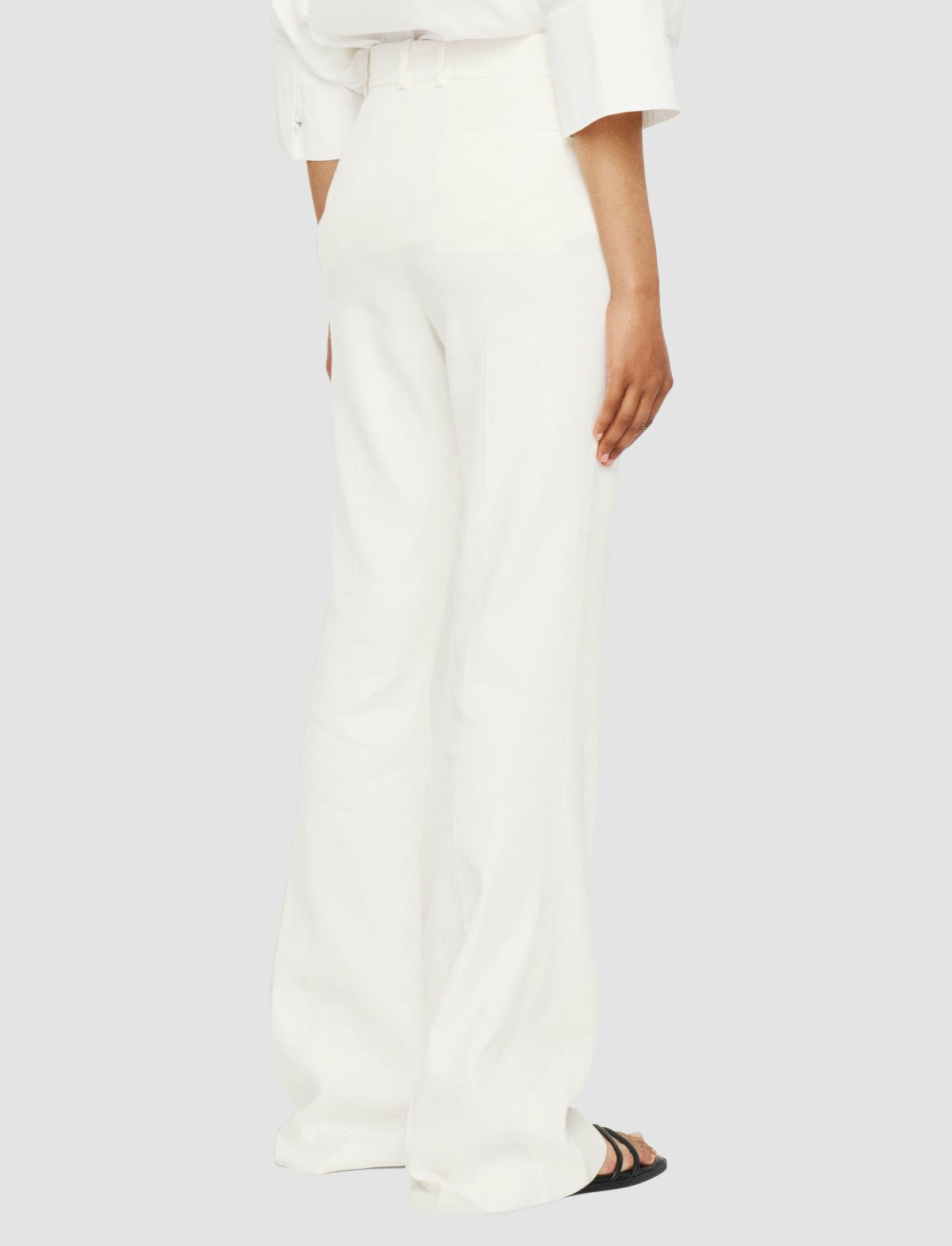 JOSEPH Fashion Women Tafira Linen Stretch Trousers Ivory
