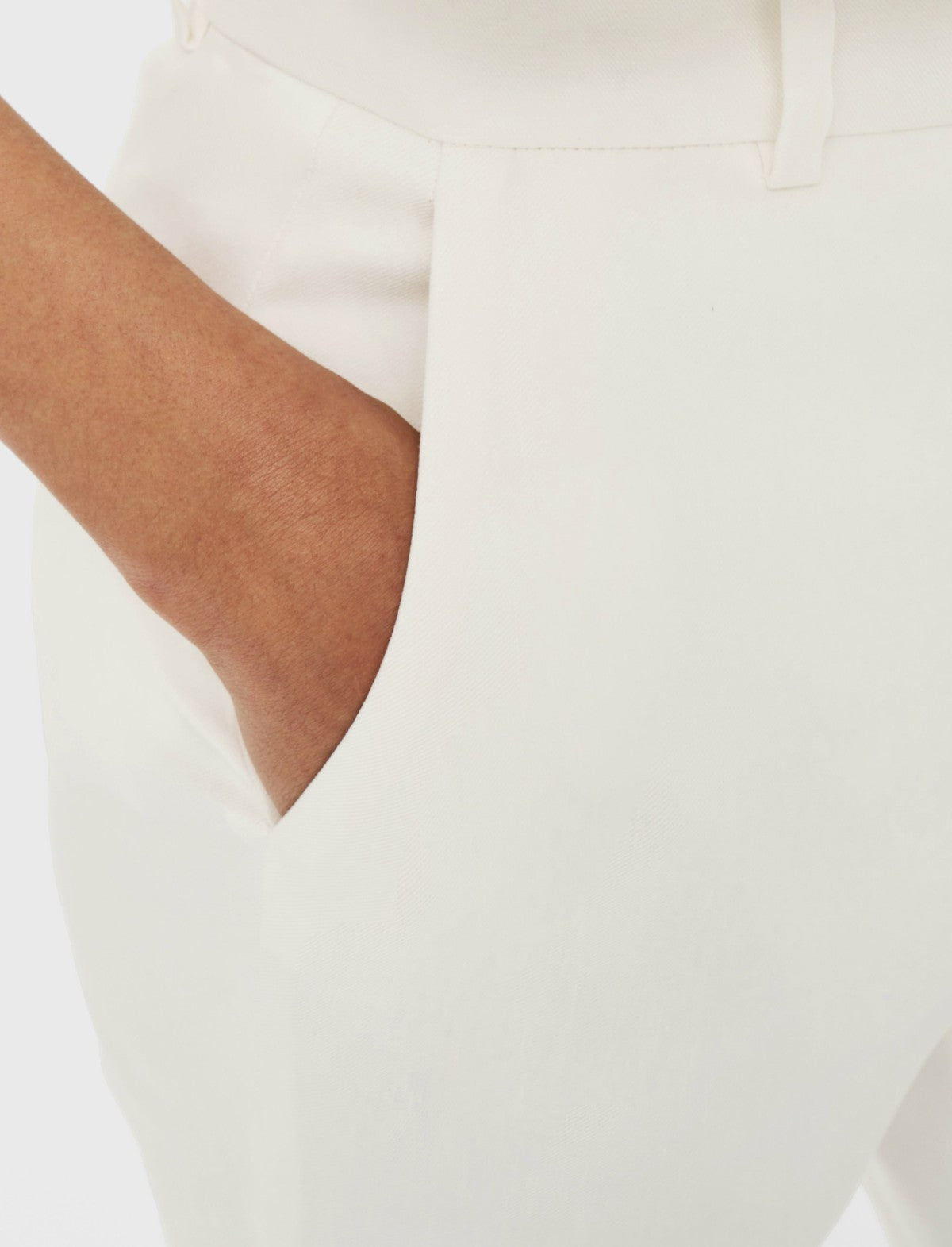 JOSEPH Fashion Women Tafira Linen Stretch Trousers Ivory