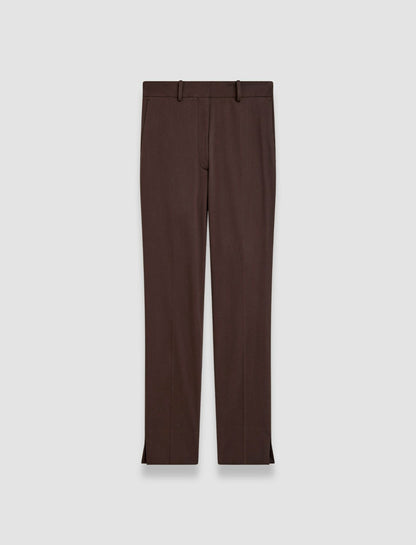 JOSEPH Fashion Women Bing Court Light Gabardine Stretch Trousers Ebony