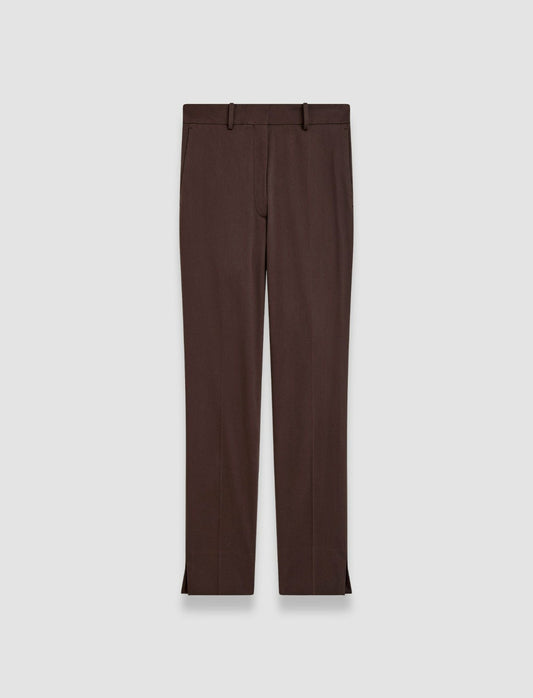 JOSEPH Fashion Women Bing Court Light Gabardine Stretch Trousers Ebony