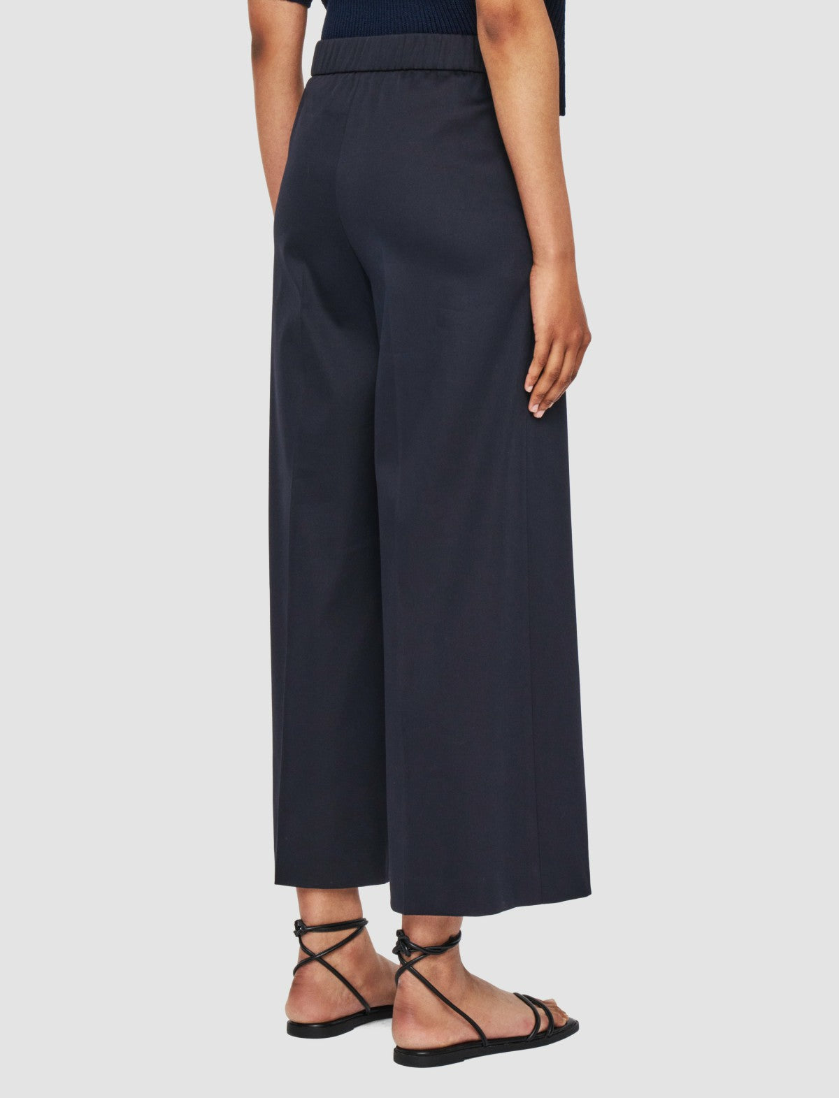 JOSEPH Fashion Women Temple Light Gabardine Stretch Trousers Navy