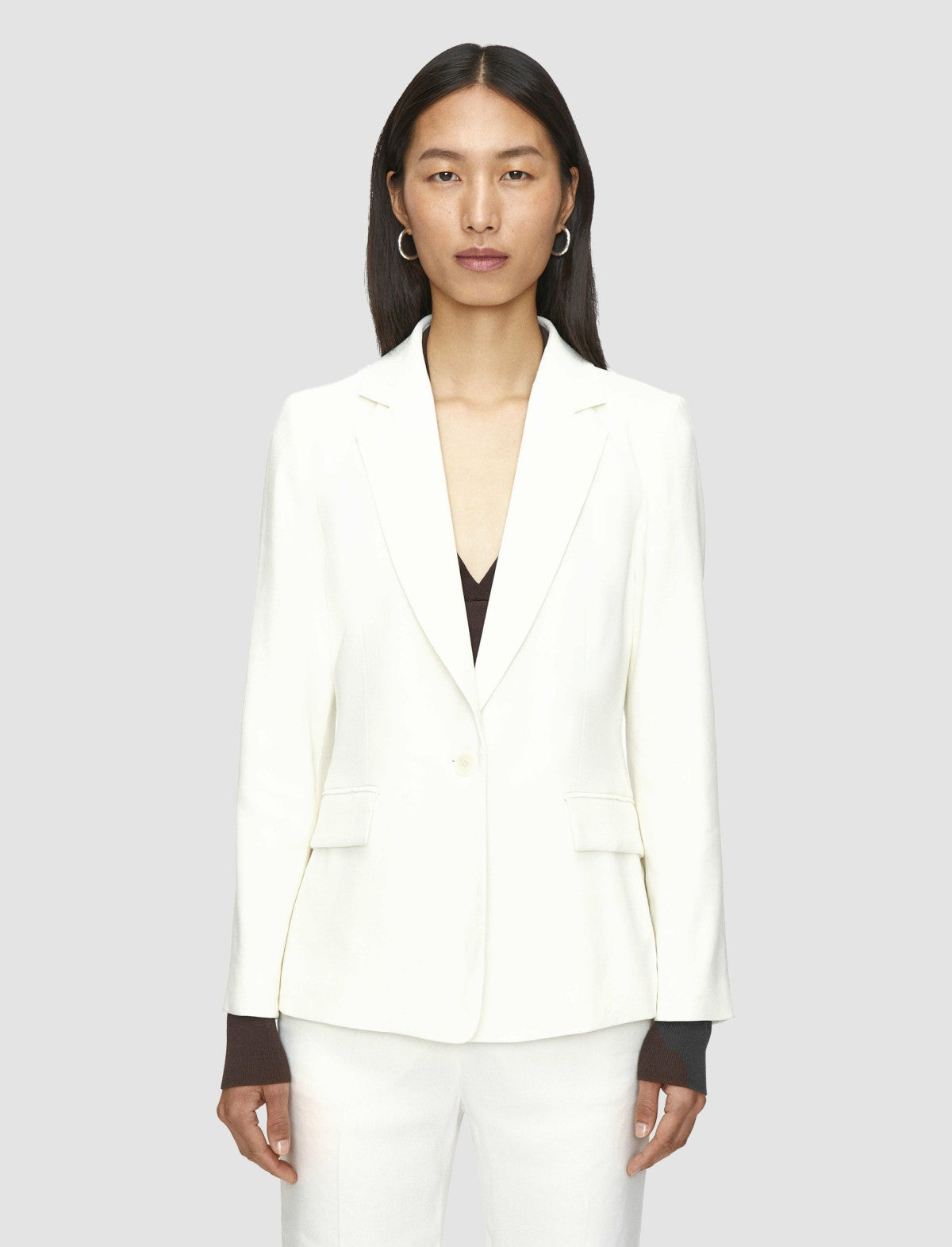 JOSEPH Fashion Women Marty Linen Stretch Jacket Ivory