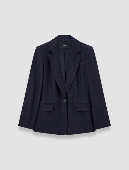 JOSEPH Fashion Women Marty Linen Stretch Jacket Navy