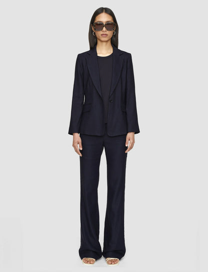 JOSEPH Fashion Women Marty Linen Stretch Jacket Navy