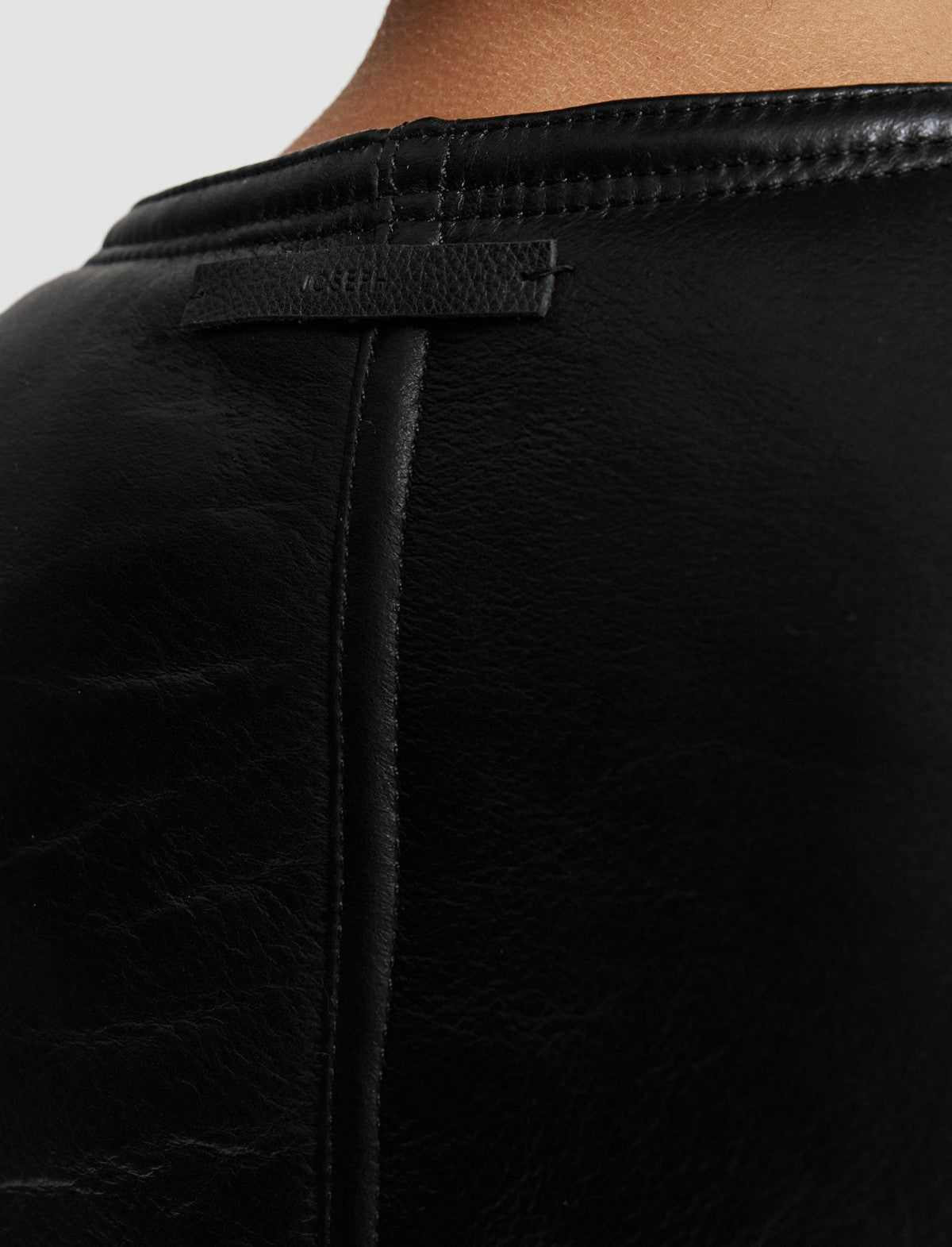 JOSEPH Fashion Women Maurice Embossed Shearling Jacket Black