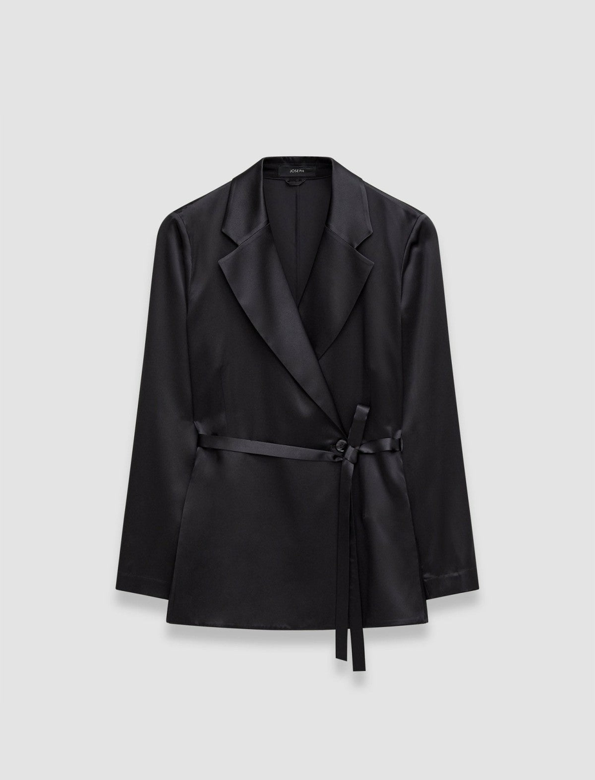 JOSEPH Fashion Women Joubert Silk Satin Jacket Black