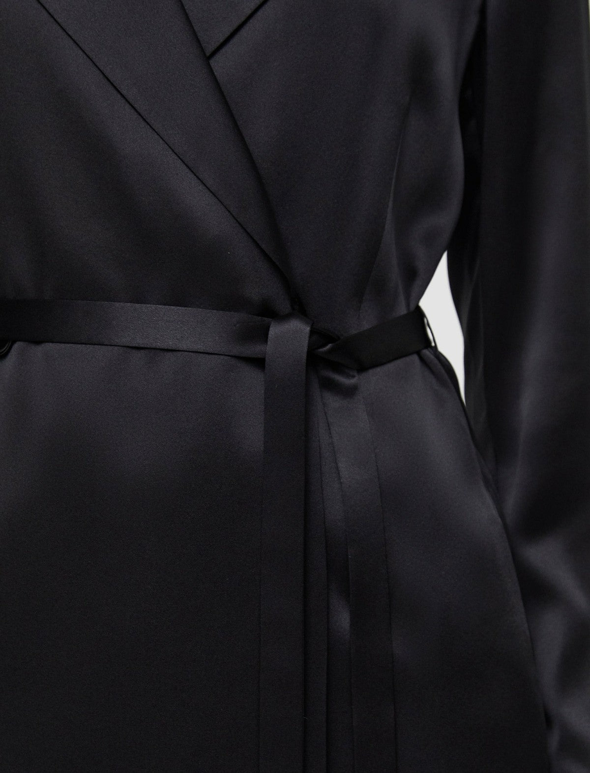JOSEPH Fashion Women Joubert Silk Satin Jacket Black