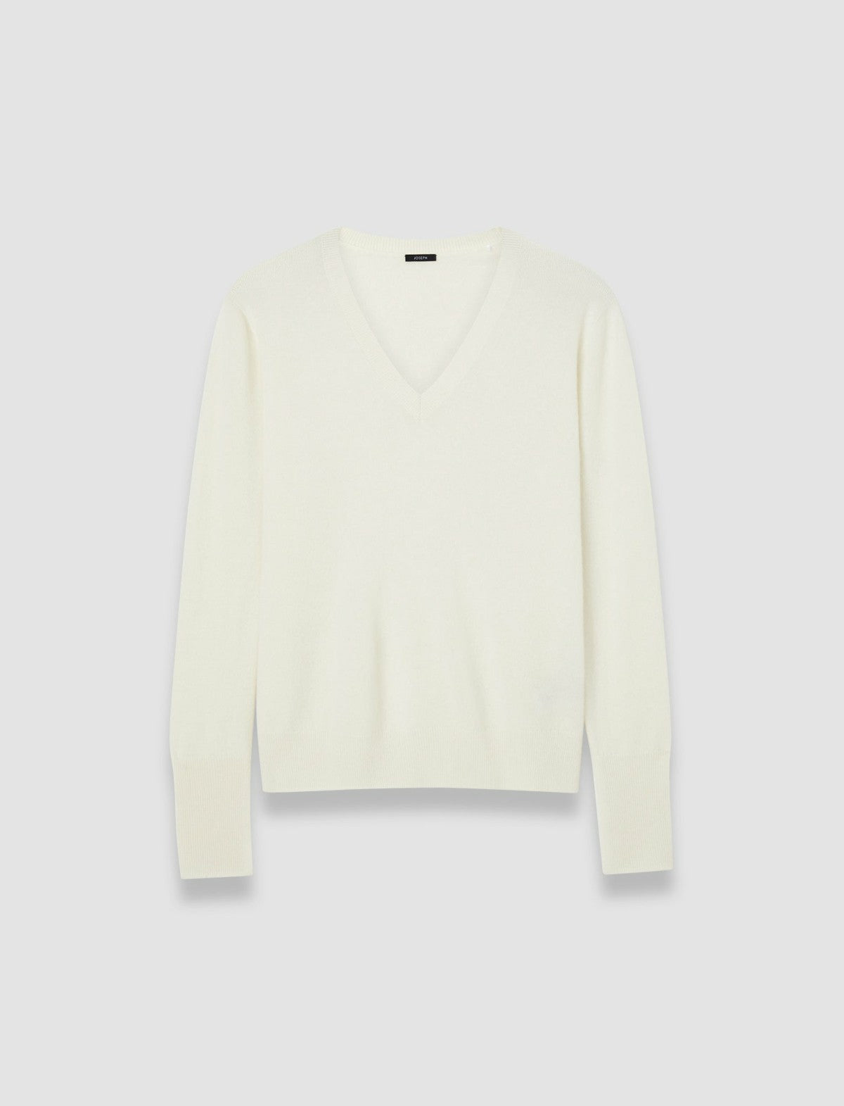 JOSEPH Fashion Women Light Pure Cashmere V Neck Jumper Ivory