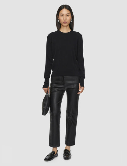 JOSEPH Fashion Women Light Pure Cashmere Round Neck Jumper Black