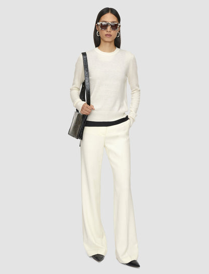 JOSEPH Fashion Women Light Pure Cashmere Round Neck Jumper Ivory