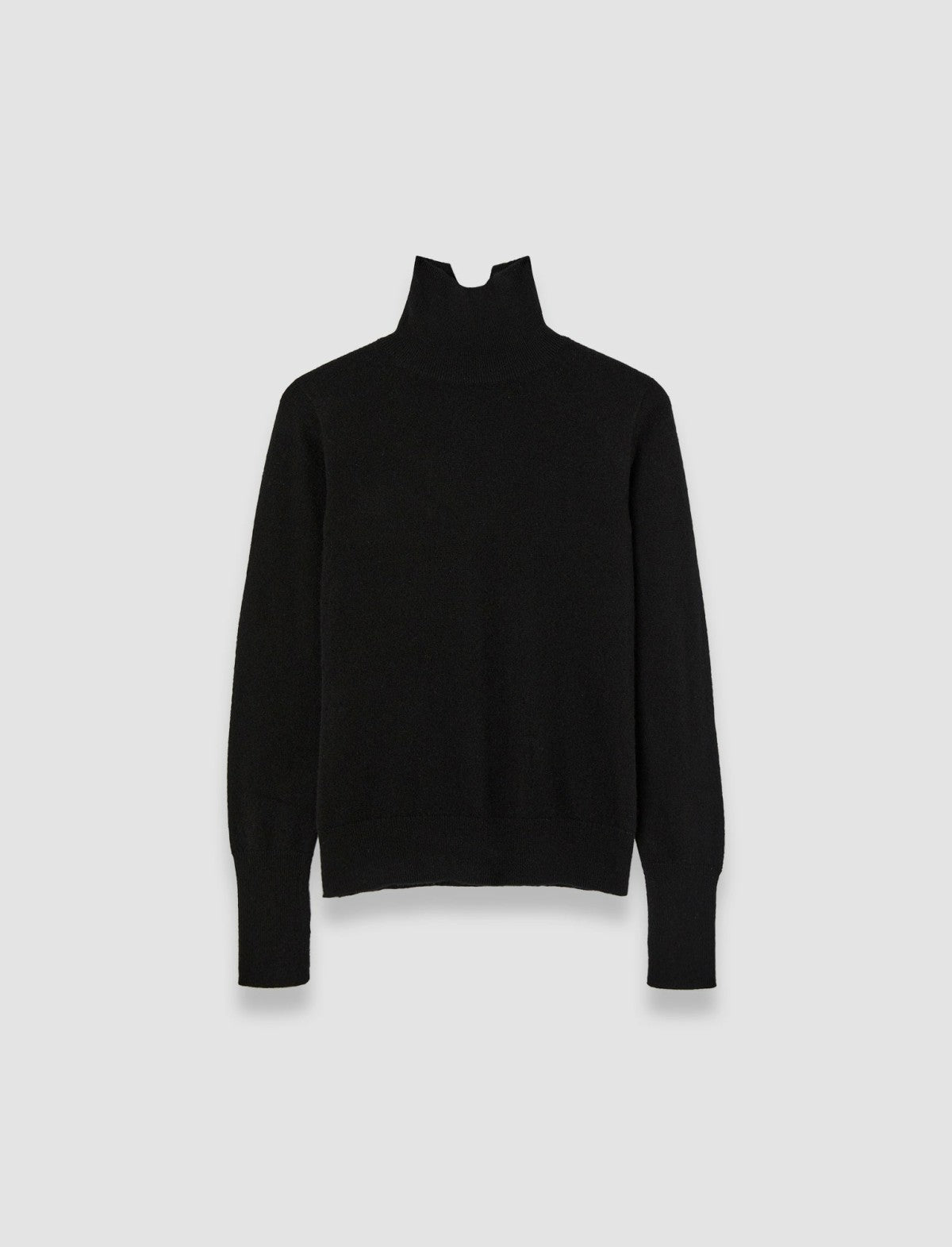 JOSEPH Fashion Women Light Pure Cashmere High Neck Jumper Black