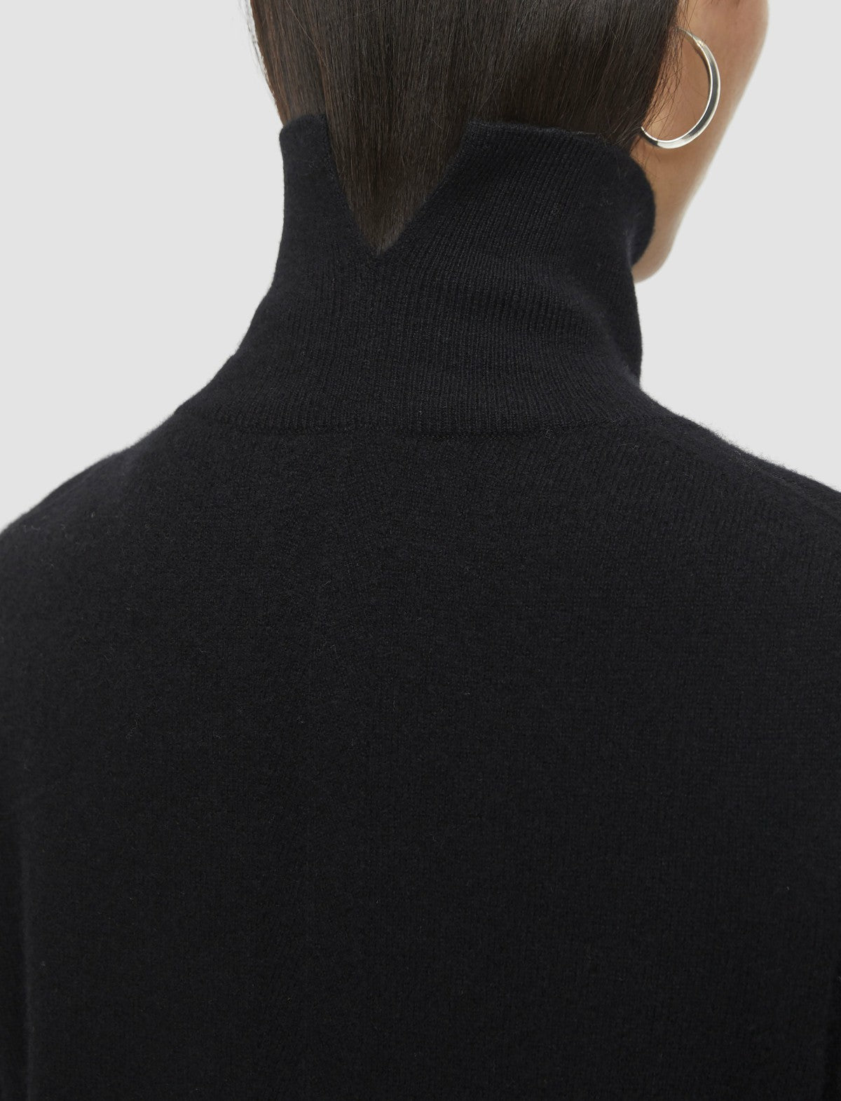 JOSEPH Fashion Women Light Pure Cashmere High Neck Jumper Black