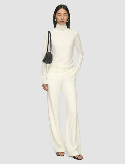 JOSEPH Fashion Women Light Pure Cashmere High Neck Jumper Ivory