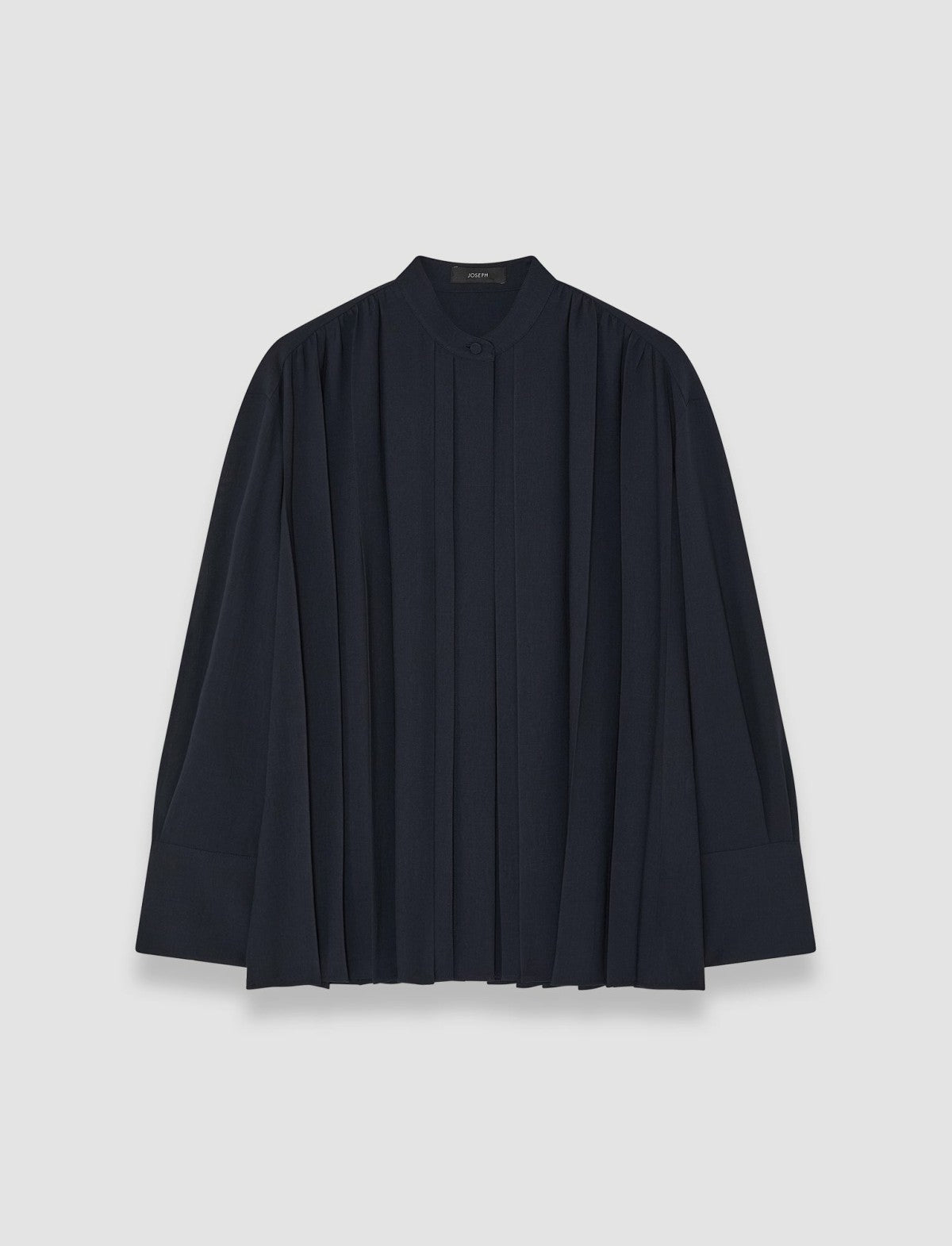 JOSEPH Fashion Women Malte Airy Plissé Blouse Navy
