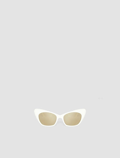 JOSEPH Fashion Women Cat Eye Sunglasses Ivory