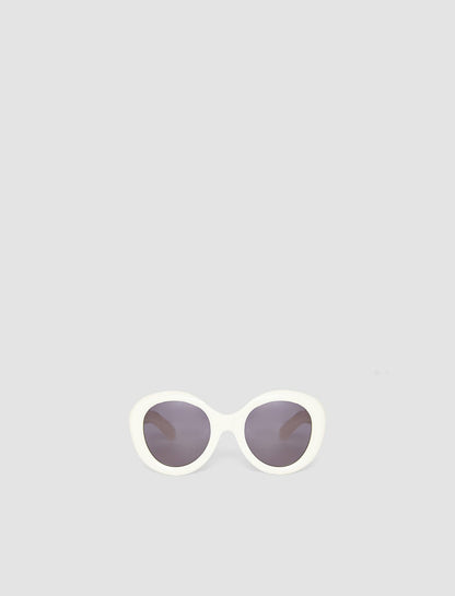 JOSEPH Fashion Women Round Sunglasses Ivory