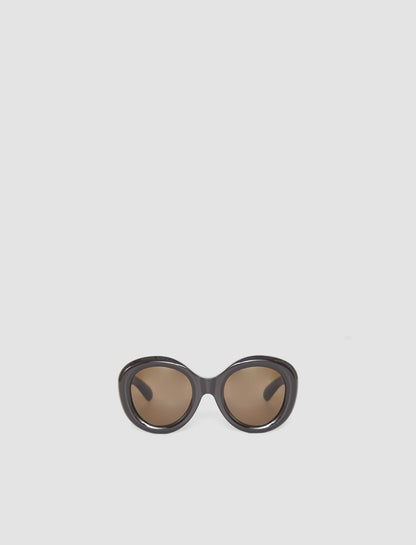 JOSEPH Fashion Women Round Sunglasses Ebony
