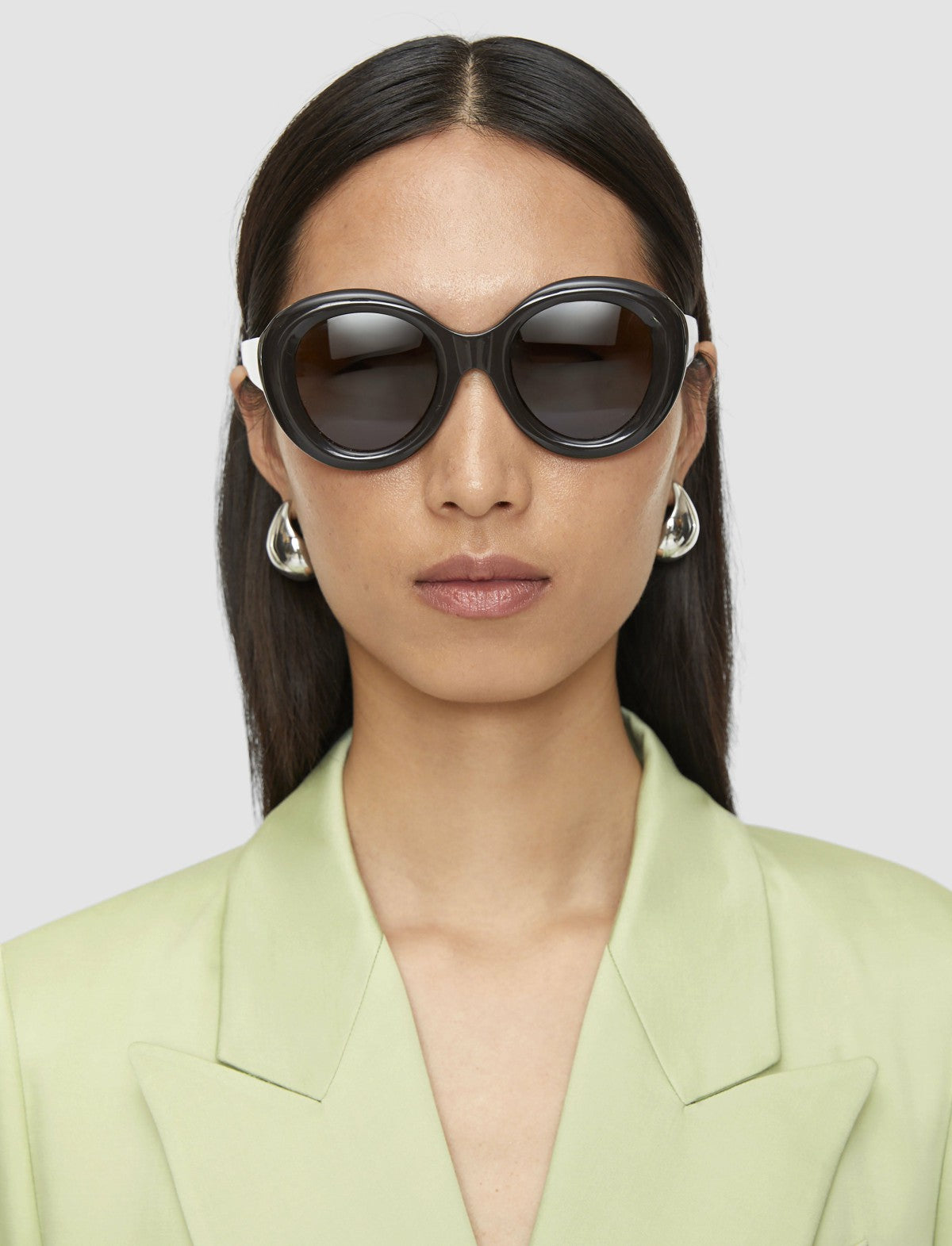 JOSEPH Fashion Women Round Sunglasses Ebony