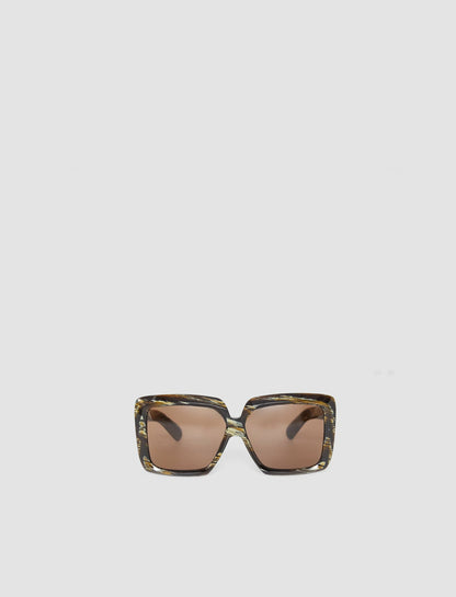 JOSEPH Fashion Women Square Sunglasses Ebony