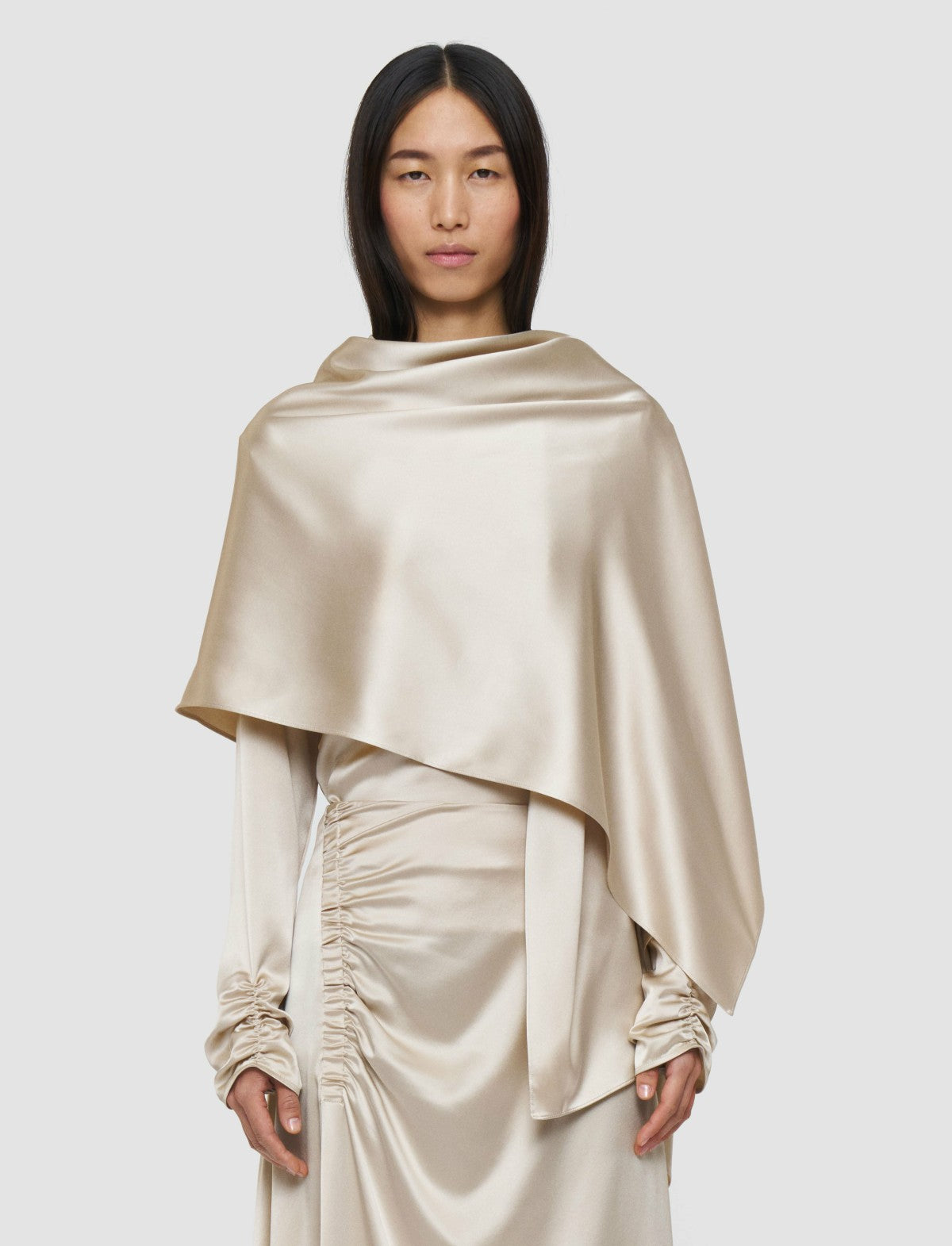JOSEPH Fashion Women Silk Satin Scarf Quail