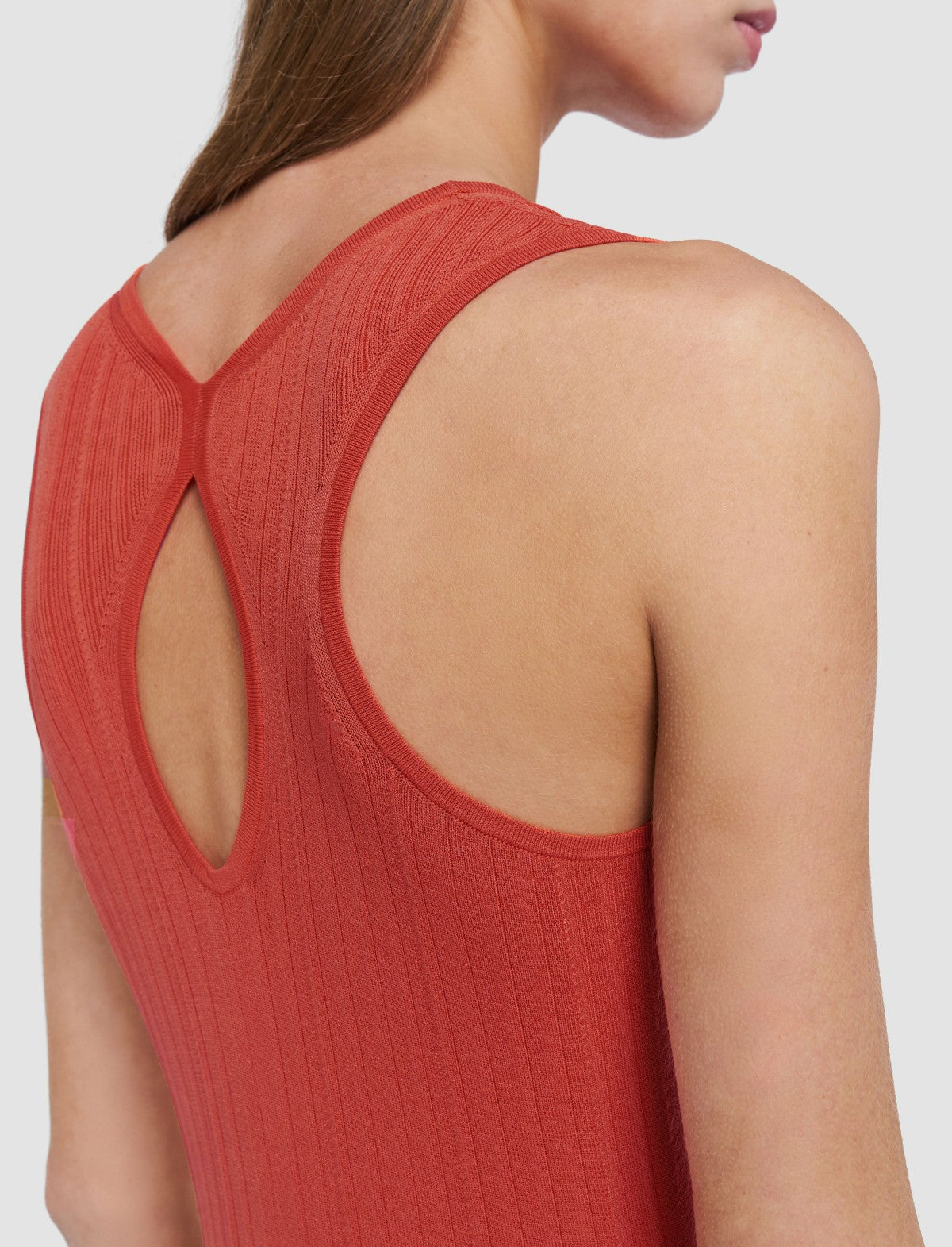 JOSEPH Fashion Women Viscose Rib Knit Dress Sundown
