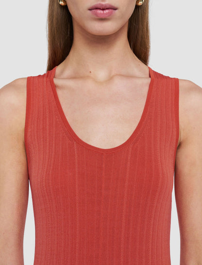 JOSEPH Fashion Women Viscose Rib Knit Dress Sundown