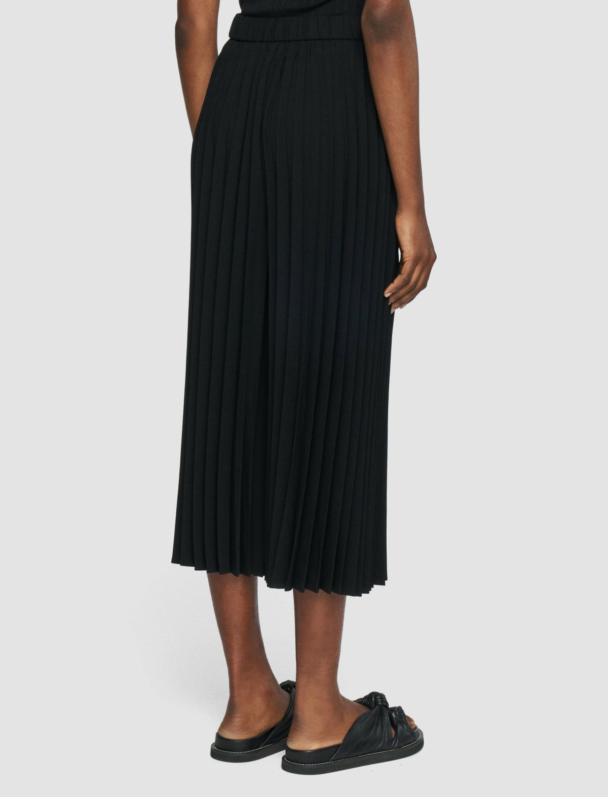 JOSEPH Fashion Women Anvers Airy Plissé Trousers Black