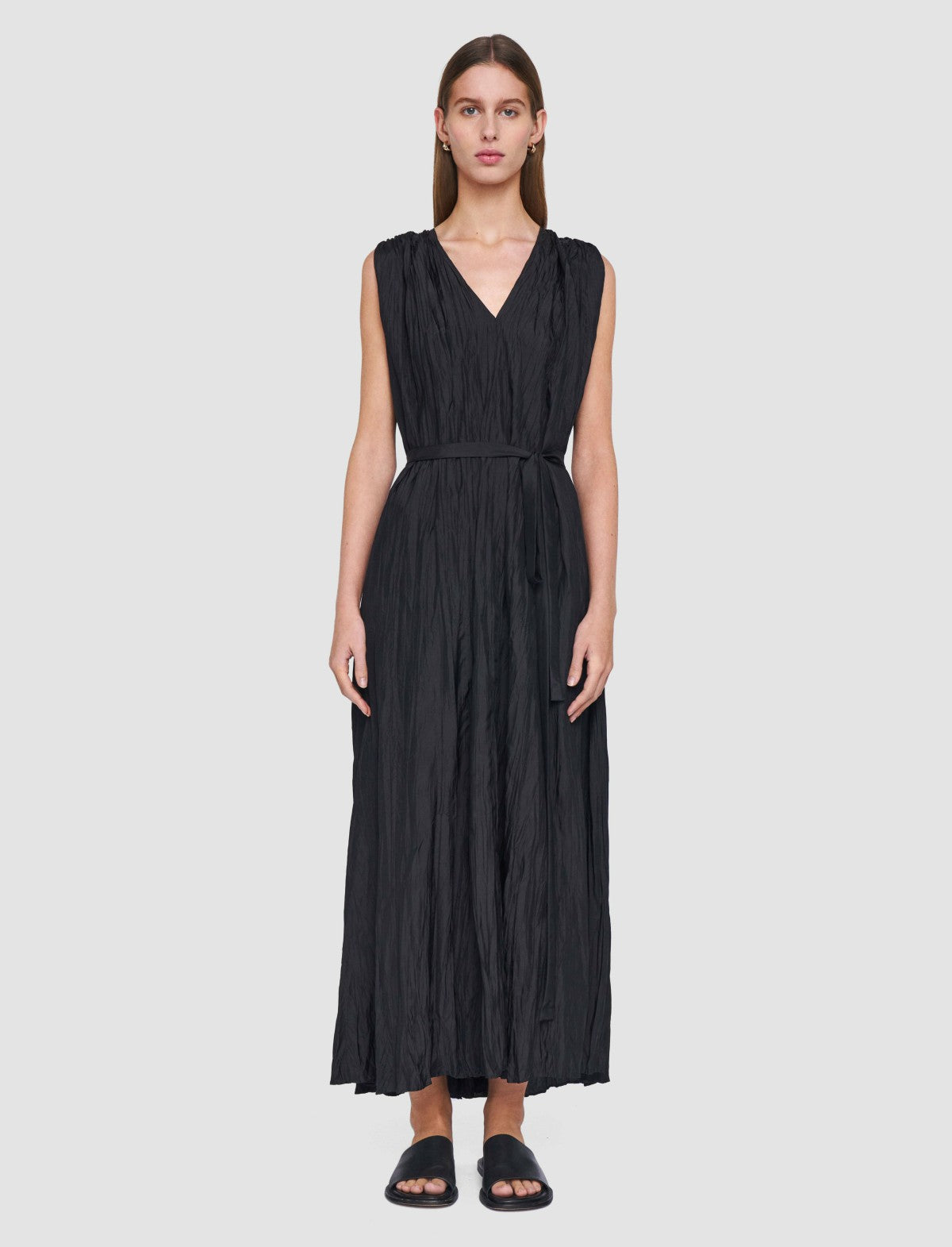 JOSEPH Fashion Women Martini Habotai Silk Dress Black