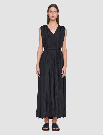 JOSEPH Fashion Women Martini Habotai Silk Dress Black