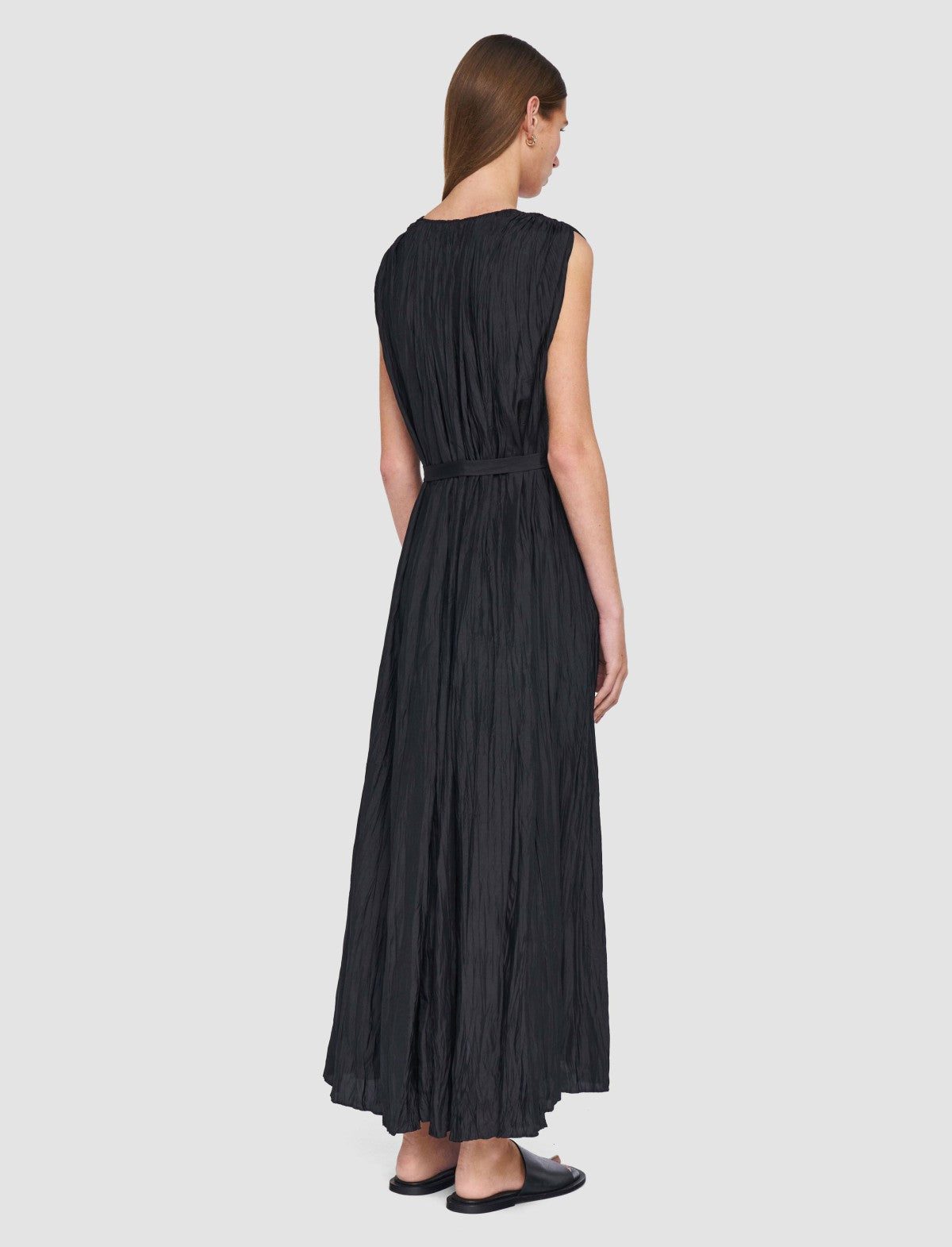 JOSEPH Fashion Women Martini Habotai Silk Dress Black