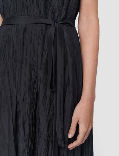 JOSEPH Fashion Women Martini Habotai Silk Dress Black