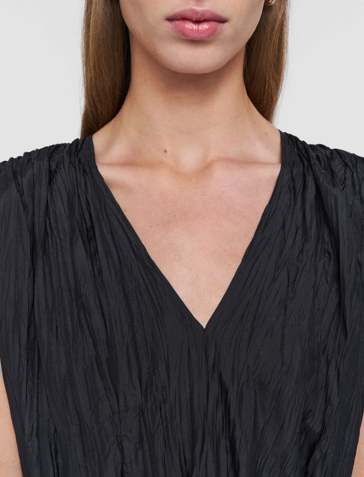 JOSEPH Fashion Women Martini Habotai Silk Dress Black