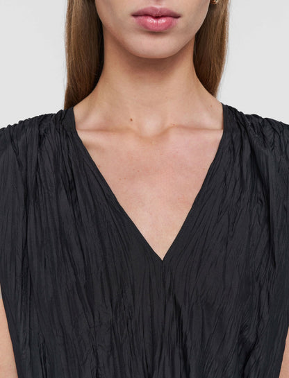 JOSEPH Fashion Women Martini Habotai Silk Dress Black