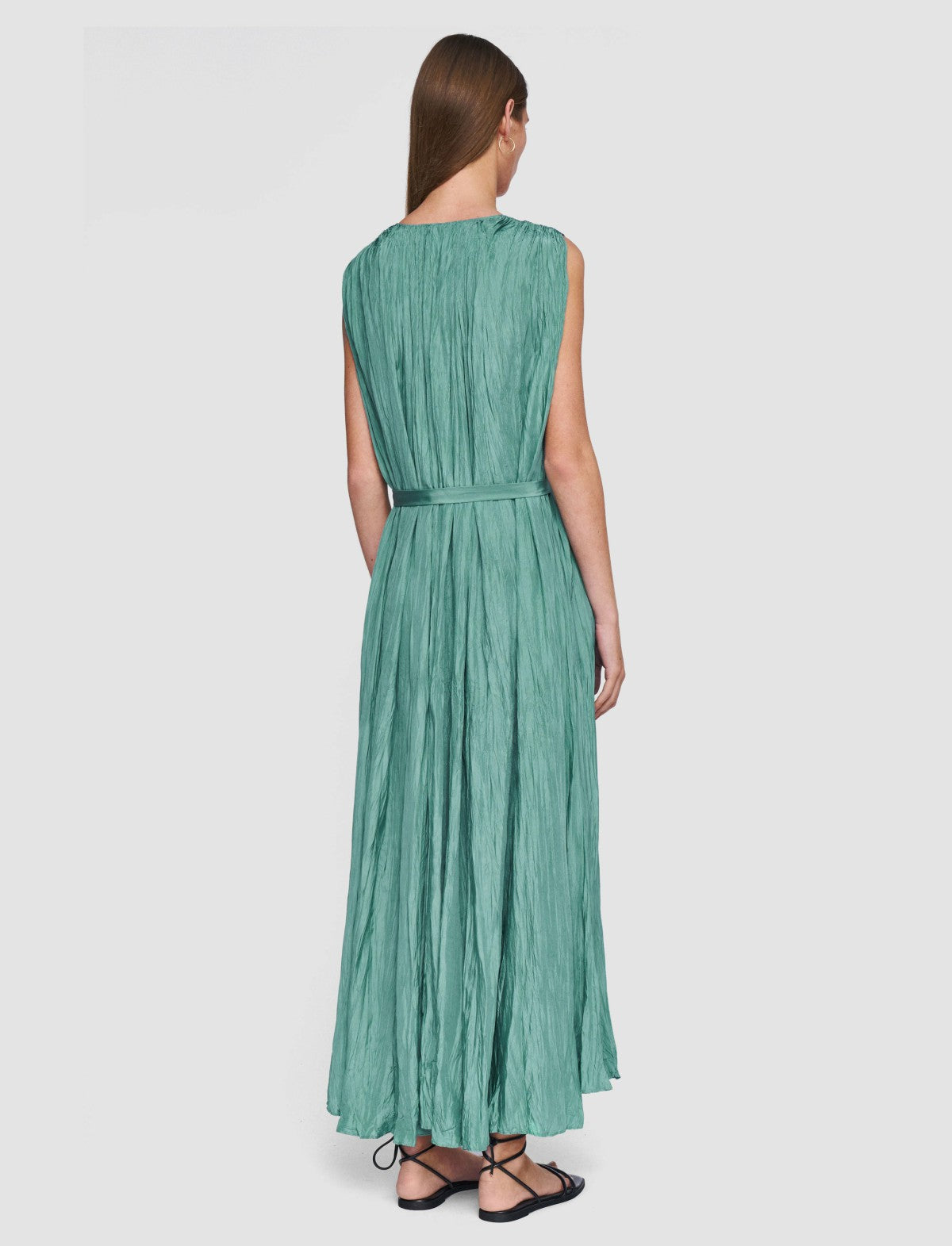 JOSEPH Fashion Women Martini Habotai Silk Dress Lagoon