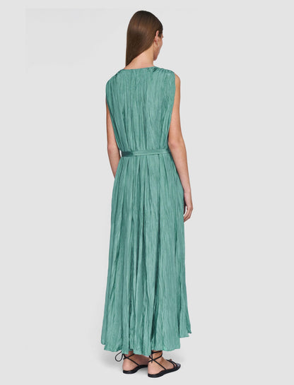 JOSEPH Fashion Women Martini Habotai Silk Dress Lagoon
