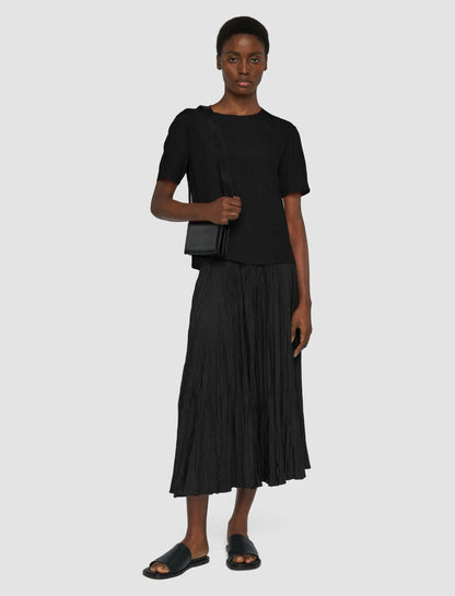 JOSEPH Fashion Women Sully Habotai Silk Skirt Black