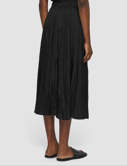JOSEPH Fashion Women Sully Habotai Silk Skirt Black