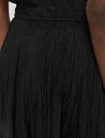 JOSEPH Fashion Women Sully Habotai Silk Skirt Black