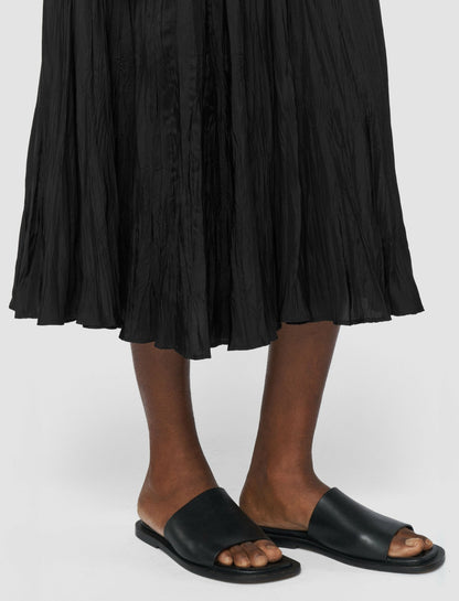 JOSEPH Fashion Women Sully Habotai Silk Skirt Black
