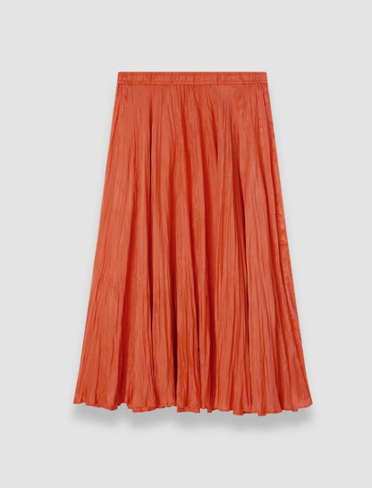 JOSEPH Fashion Women Sully Habotai Silk Skirt Sundown