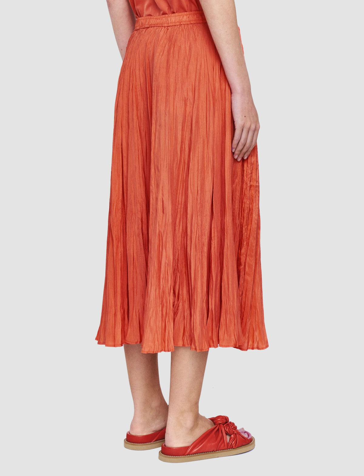 JOSEPH Fashion Women Sully Habotai Silk Skirt Sundown