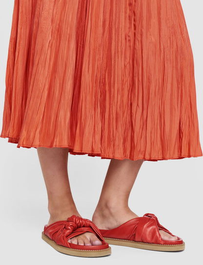 JOSEPH Fashion Women Sully Habotai Silk Skirt Sundown