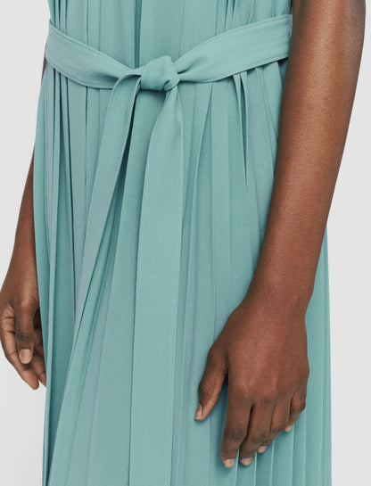 JOSEPH Fashion Women Davide Airy Plissé Dress Lagoon