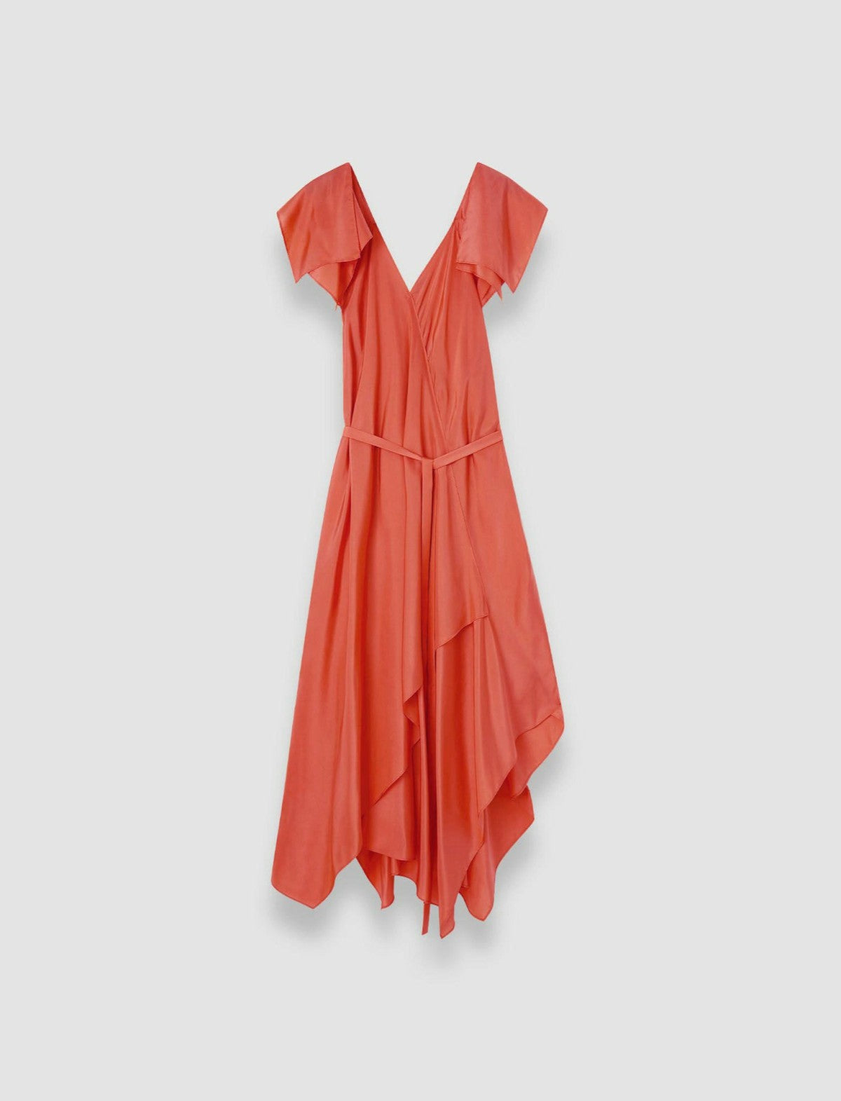 JOSEPH Fashion Women Plumet Habotai Silk Dress Sundown