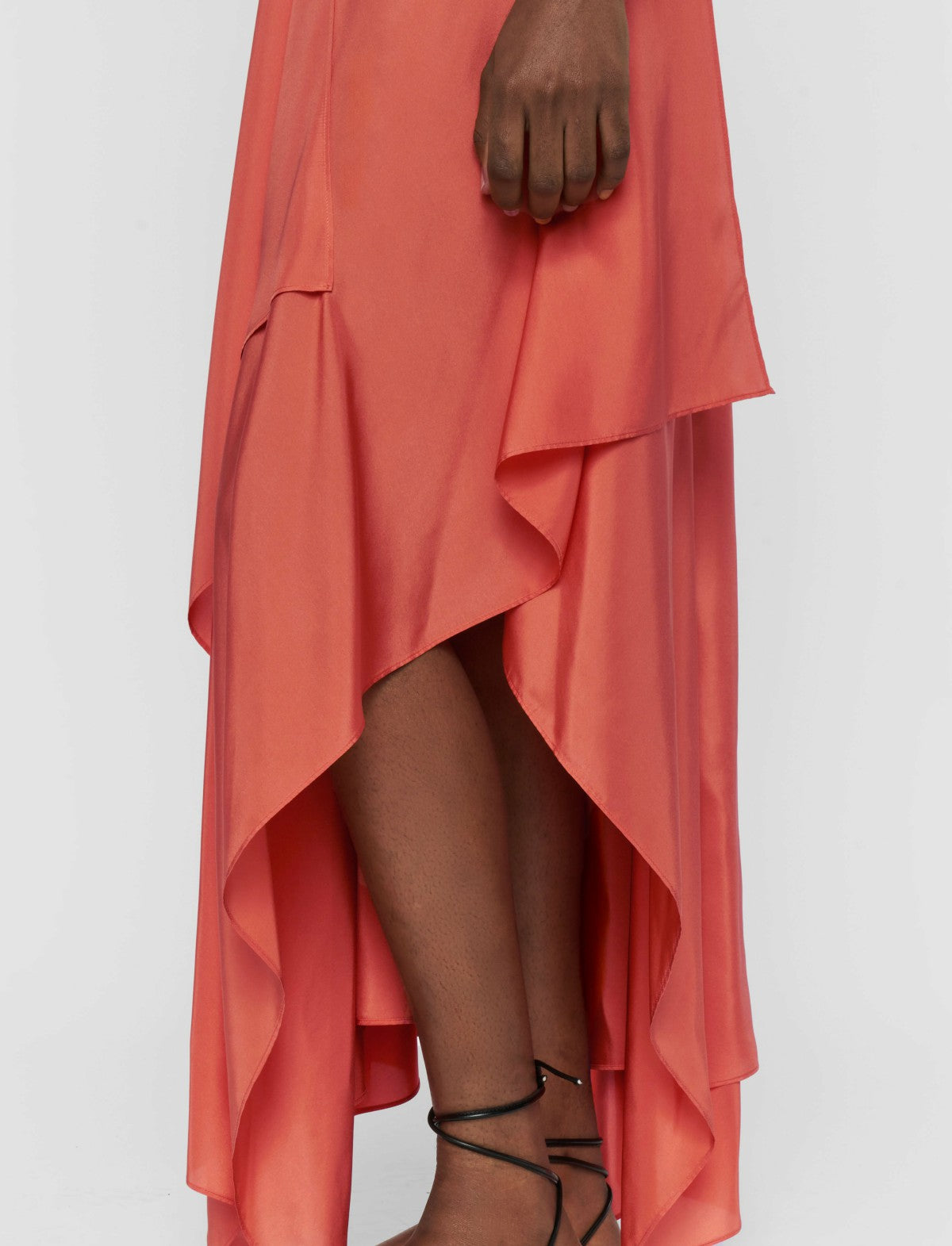 JOSEPH Fashion Women Plumet Habotai Silk Dress Sundown