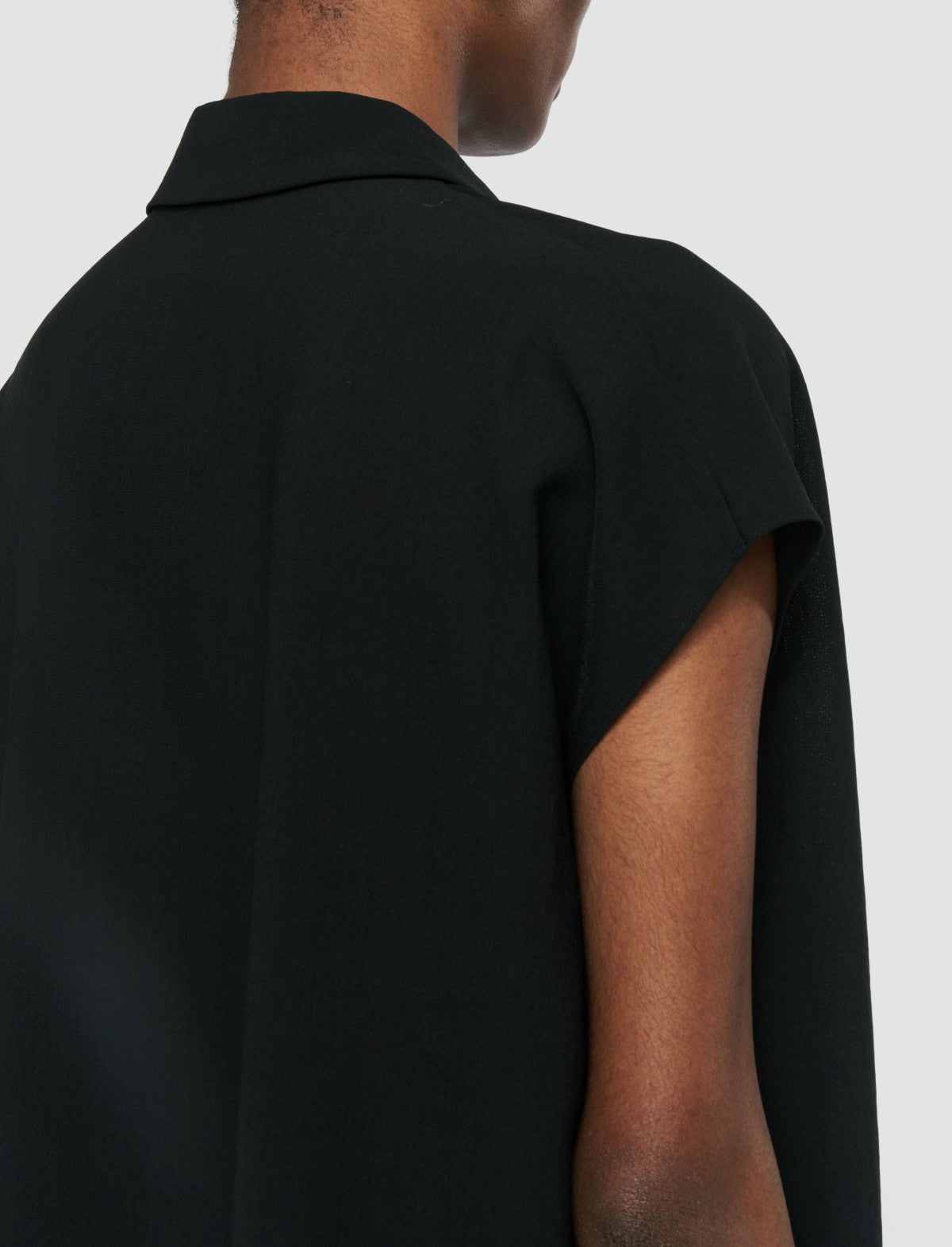 JOSEPH Fashion Women Antin Airy Plissé Blouse Black