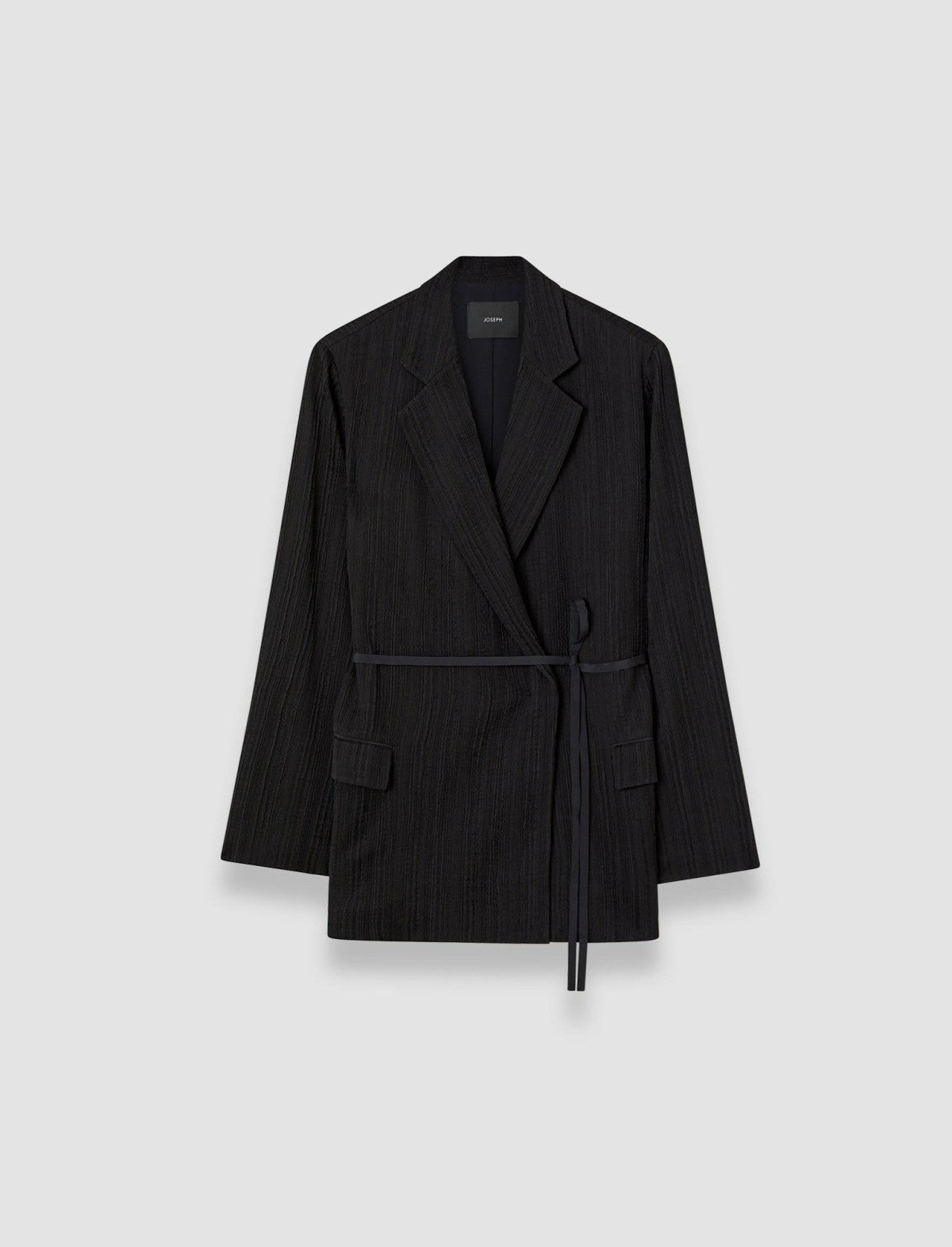 JOSEPH Fashion Women Amelot Pleat Jacquard Jacket Black