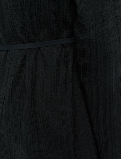 JOSEPH Fashion Women Amelot Pleat Jacquard Jacket Black